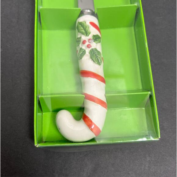 Vintage Candy Cane Handle Cake Pie Server Slicer Stainless Steel - Picture 2 of 6